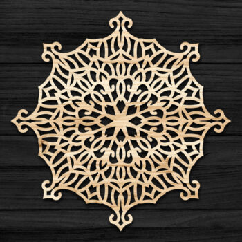 Intra απο ξύλο plywood 3mm-4mm πάχος 3D Mandala για Cricut Δίασταση 30x30 cm INTRAFABR-69581415 - Image 1