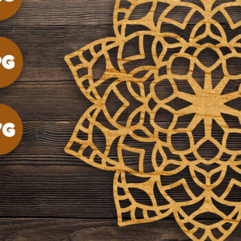 Intra απο ξύλο plywood 3mm-4mm πάχος 3D Mandala για Cricut Δίασταση 30x30 cm INTRAFABR-97986566 - Image 1