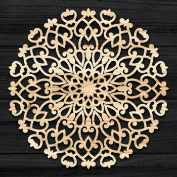 Intra απο ξύλο plywood 3mm-4mm πάχος 3D Mandala για Cricut Δίασταση 30x30 cm INTRAFABR-69584987 - Image 1