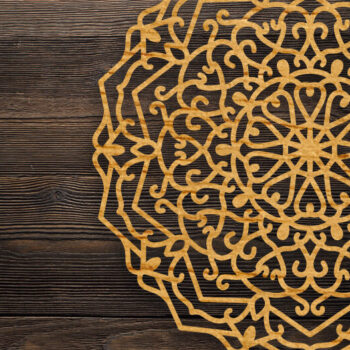 Intra απο ξύλο plywood 3mm-4mm πάχος 3D Mandala για Cricut Δίασταση 30x30 cm INTRAFABR-70799829 - Image 1