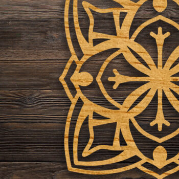 Intra απο ξύλο plywood 3mm-4mm πάχος 3D Mandala για Cricut Δίασταση 30x30 cm INTRAFABR-71606673 - Image 2