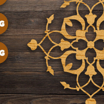 Intra απο ξύλο plywood 3mm-4mm πάχος 3D Mandala για Cricut Δίασταση 30x30 cm INTRAFABR-72194052 - Image 1
