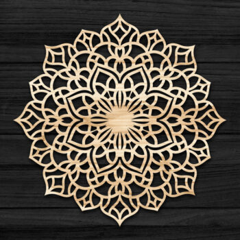 Intra απο ξύλο plywood 3mm-4mm πάχος 3D Mandala για Cricut Δίασταση 30x30 cm INTRAFABR-69575878 - Image 1