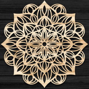 Intra απο ξύλο plywood 3mm-4mm πάχος 3D Mandala για Cricut Δίασταση 30x30 cm INTRAFABR-73583646