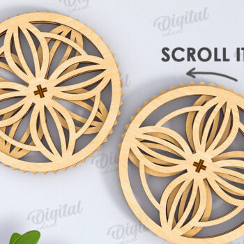 Intra απο ξύλο plywood 3mm-4mm πάχος Δέσμη 3D Mechanical Coasters Δίασταση 30x20 cm INTRAFABR-120710864 - Image 6