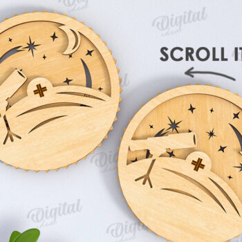 Intra απο ξύλο plywood 3mm-4mm πάχος Δέσμη 3D Mechanical Coasters Δίασταση 30x20 cm INTRAFABR-120710864 - Image 8