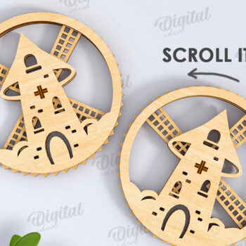 Intra απο ξύλο plywood 3mm-4mm πάχος Δέσμη 3D Mechanical Coasters Δίασταση 30x20 cm INTRAFABR-120710864 - Image 9