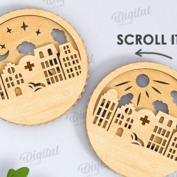 Intra απο ξύλο plywood 3mm-4mm πάχος Δέσμη 3D Mechanical Coasters Δίασταση 30x20 cm INTRAFABR-120710864 - Image 10