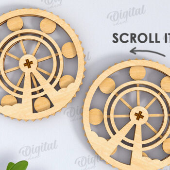 Intra απο ξύλο plywood 3mm-4mm πάχος Δέσμη 3D Mechanical Coasters Δίασταση 30x20 cm INTRAFABR-120710864 - Image 11