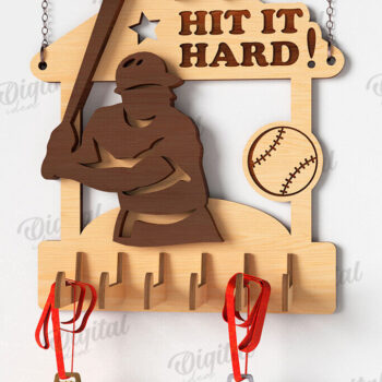 Intra απο ξύλο plywood 3mm-4mm πάχος δέσμη 3D Medal Holders Δίασταση 30x20 cm INTRAFABR-119261365 - Image 8