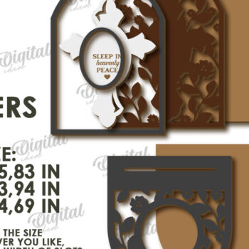 Intra απο ξύλο plywood 3mm-4mm πάχος 3D Memorial Κηροπήγιο Κοπή  Δίασταση 30x20 cm INTRAFABR-118769278 - Image 2