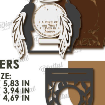 Intra απο ξύλο plywood 3mm-4mm πάχος 3D Memorial Κηροπήγιο Κοπή  Δίασταση 30x20 cm INTRAFABR-118768788 - Image 2