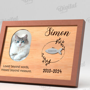 Intra απο ξύλο plywood 3mm-4mm πάχος 3D Memorial Πλαίσιο για κατοικίδια Δίασταση 20x30 cm INTRAFABR-120041501 - Image 1