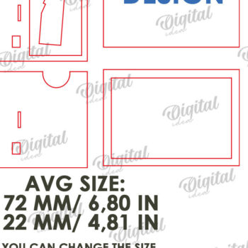 Intra απο ξύλο plywood 3mm-4mm πάχος κοπής με λέιζερ τρισδιάστατων πλαισίων για κατοικίδια Memorial Δίασταση 20x30 cm INTRAFABR-119900639 - Image 3