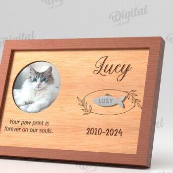 Intra απο ξύλο plywood 3mm-4mm πάχος κοπής με λέιζερ τρισδιάστατων πλαισίων για κατοικίδια Memorial Δίασταση 20x30 cm INTRAFABR-119900639 - Image 13