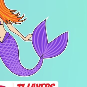 Intra απο ξύλο plywood 3mm-4mm πάχος 3D Mermaids Δίασταση 30x20 cm INTRAFABR-17904414 - Image 3
