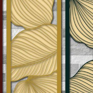 Intra απο ξύλο plywood 3mm-4mm πάχος διακόσμησης τοίχου με πάνελ 3D Monstera Δίασταση 40x40 cm INTRAFABR-71056720