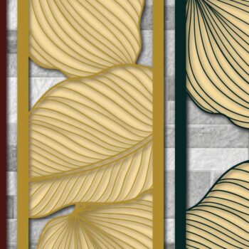 Intra απο ξύλο plywood 3mm-4mm πάχος διακόσμησης τοίχου με πάνελ 3D Monstera Δίασταση 40x40 cm INTRAFABR-71085697 - Image 3