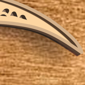 Intra απο ξύλο plywood 3mm-4mm πάχος 3D Moon Flower , 3D Layered Paper Cut Δίασταση 30x20 cm INTRAFABR-75129763 - Image 7