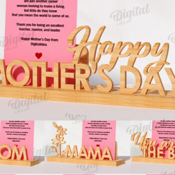 Intra απο ξύλο plywood 3mm-4mm πάχος Τρισδιάστατες θήκες για κάρτα για τη γιορτή της μητέρας Δίασταση 30x20 cm INTRAFABR-118835263 - Image 1