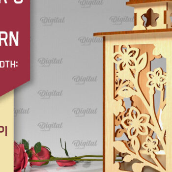Intra απο ξύλο plywood 3mm-4mm πάχος Τρισδιάστατη κοπή φαναριού για τη γιορτή της μητέρας Δίασταση 30x20 cm INTRAFABR-93711794 - Image 1