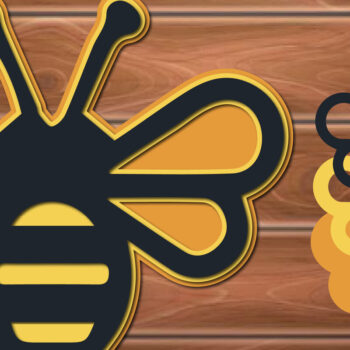 Intra απο ξύλο plywood 3mm-4mm πάχος 3D Multi Layer Bee Δίασταση 15x15 cm INTRAFABR-17283894 - Image 1