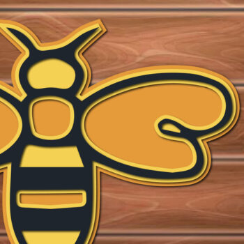 Intra απο ξύλο plywood 3mm-4mm πάχος 3D Multi Layer Bee Δίασταση 15x15 cm INTRAFABR-17290717 - Image 1