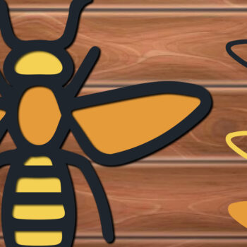 Intra απο ξύλο plywood 3mm-4mm πάχος 3D Multi Layer Bee Δίασταση 15x15 cm INTRAFABR-17268849 - Image 1