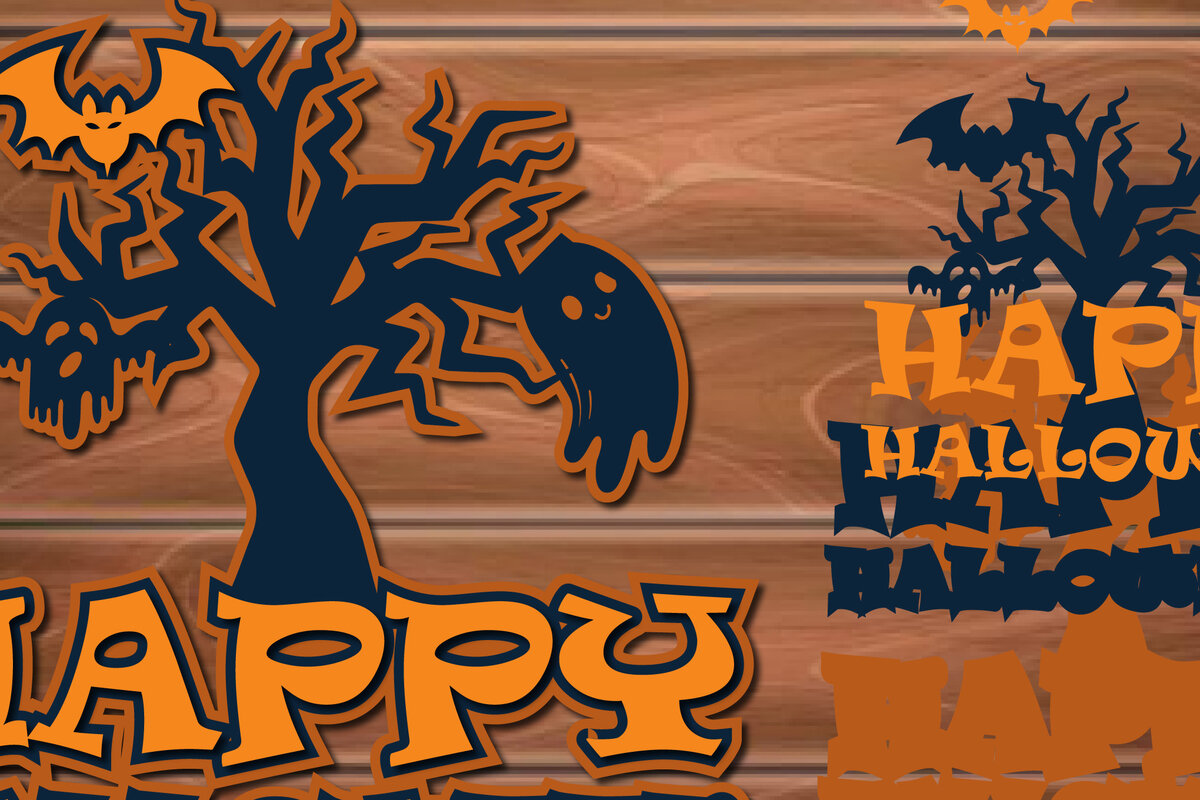 Intra απο ξύλο plywood 3mm-4mm πάχος Τρισδιάστατες αποκριάτικες διακοσμήσεις πολλαπλών επιπέδων Δίασταση 15x15 cm INTRAFABR-15950299