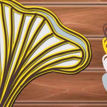 Intra απο ξύλο plywood 3mm-4mm πάχος 3D Multi Layer Mushrooms Paper Cut Δίασταση 15x15 cm INTRAFABR-17023046 - Image 1