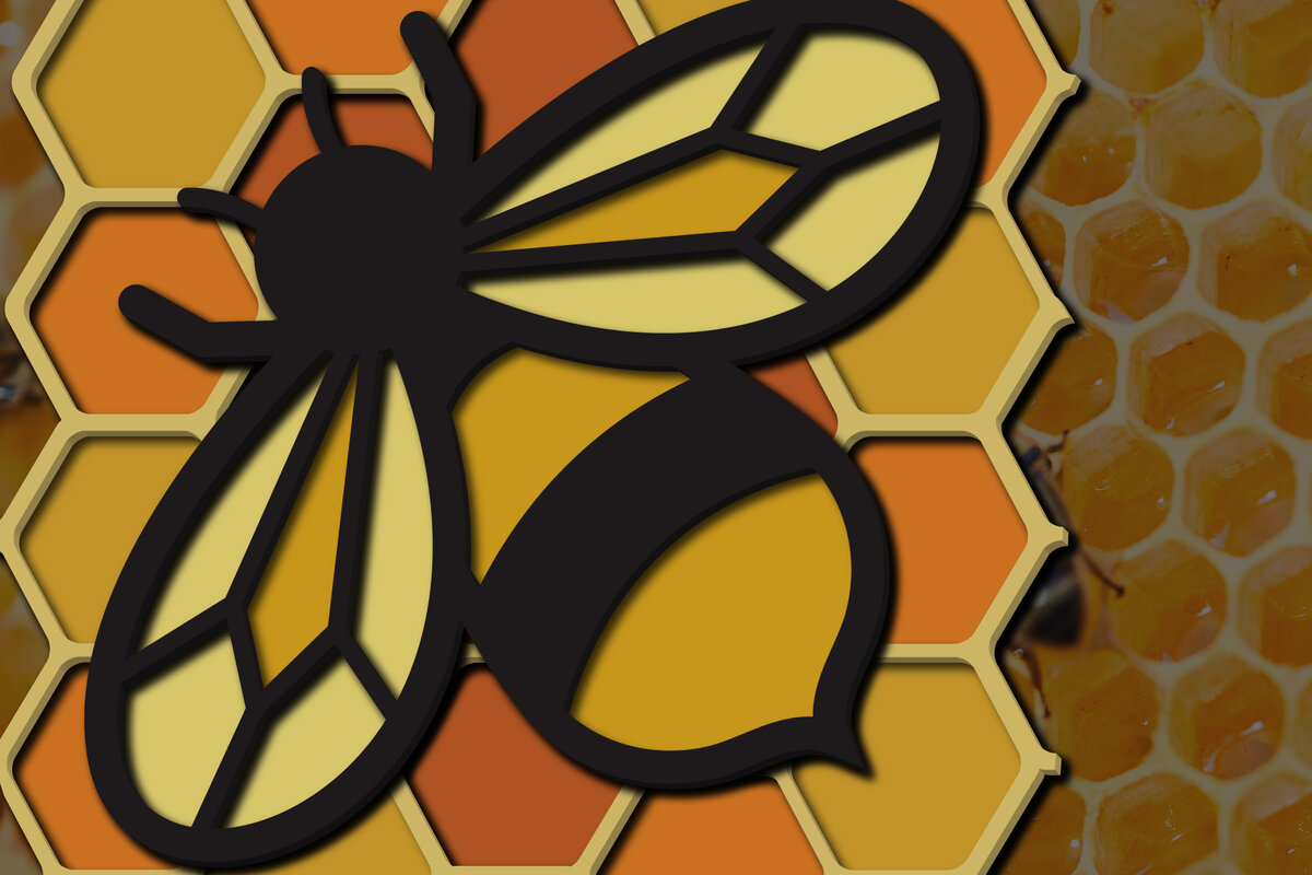 Intra απο ξύλο plywood 3mm-4mm πάχος 3d Multi-Layered Bee , Cut Δίασταση 15x15 cm INTRAFABR-25160311 - Image 1