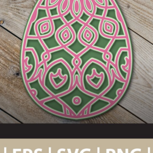 Intra απο ξύλο plywood 3mm-4mm πάχος 3D Multi Layered Egg Mandala Δίασταση 30x30 cm INTRAFABR-26118856