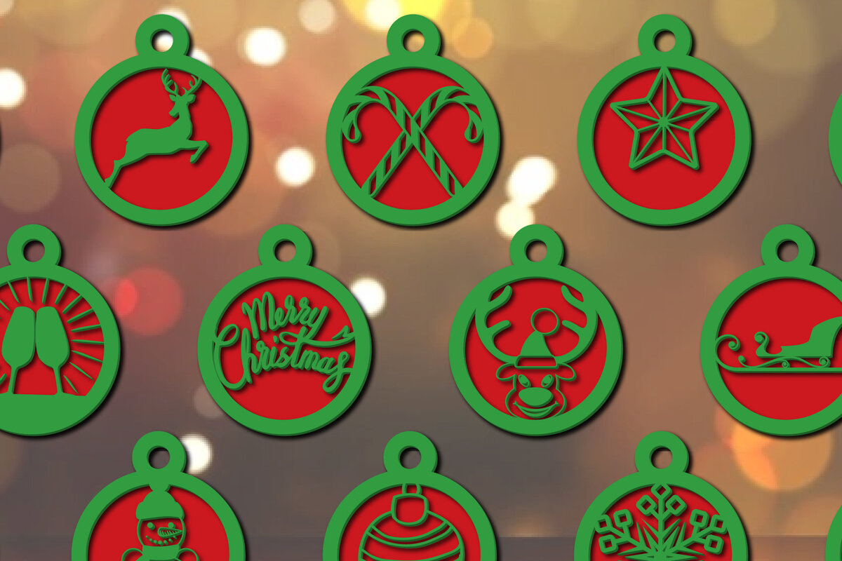 Intra απο ξύλο plywood 3mm-4mm πάχος 3D Πολυεπίπεδες Χριστουγεννιάτικες Μπάλες Δίασταση 15x15 cm INTRAFABR-20141021