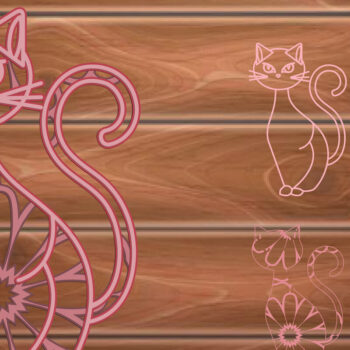Intra απο ξύλο plywood 3mm-4mm πάχος 3D MultiLayer Halloween Cat Cut Δίασταση 15x15 cm INTRAFABR-14425871 - Image 1