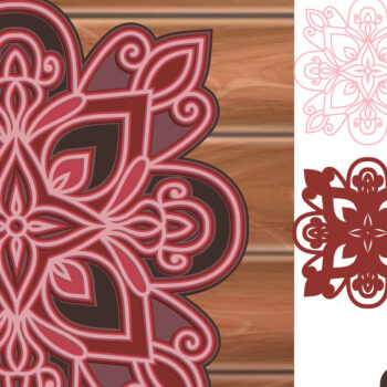 Intra απο ξύλο plywood 3mm-4mm πάχος 3D MultiLayer Mandala Cut File Δίασταση 30x30 cm INTRAFABR-14831905 - Image 1