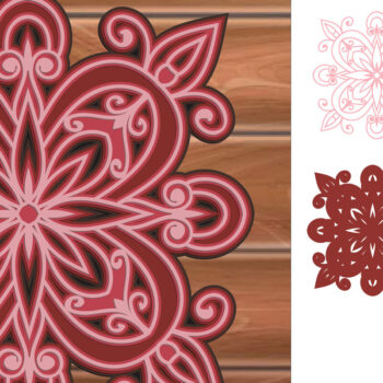 Intra απο ξύλο plywood 3mm-4mm πάχος 3D Multilayer Mandala Δίασταση 30x30 cm INTRAFABR-14838017 - Image 1