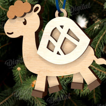 Intra απο ξύλο plywood 3mm-4mm πάχος Δέσμη κοπής με λέιζερ τρισδιάστατα στολίδια της Γέννησης Δίασταση 8x8 cm INTRAFABR-110764599 - Image 5