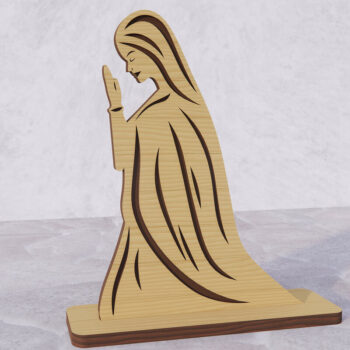 Intra απο ξύλο plywood 3mm-4mm πάχος Τρισδιάστατη δέσμη βάσης γέννησης  Δίασταση 30x20 cm INTRAFABR-80867029 - Image 5