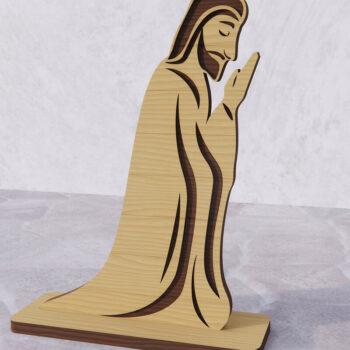Intra απο ξύλο plywood 3mm-4mm πάχος Τρισδιάστατη δέσμη βάσης γέννησης  Δίασταση 30x20 cm INTRAFABR-80867029 - Image 6