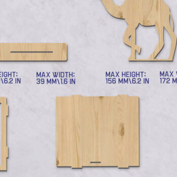 Intra απο ξύλο plywood 3mm-4mm πάχος Τρισδιάστατη δέσμη βάσης γέννησης  Δίασταση 30x20 cm INTRAFABR-80867029 - Image 14