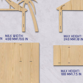 Intra απο ξύλο plywood 3mm-4mm πάχος Τρισδιάστατη δέσμη βάσης γέννησης  Δίασταση 30x20 cm INTRAFABR-80867029 - Image 15