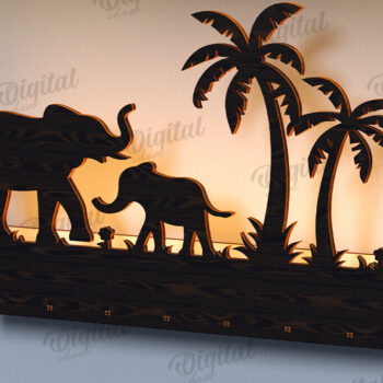 Intra απο ξύλο plywood 3mm-4mm πάχος 3D Nature Lightbox Cut  Δίασταση 30x20 cm INTRAFABR-122602023 - Image 6