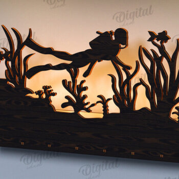 Intra απο ξύλο plywood 3mm-4mm πάχος 3D Nature Lightbox Cut  Δίασταση 30x20 cm INTRAFABR-122602023 - Image 11