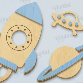 Intra απο ξύλο plywood 3mm-4mm πάχος Τρισδιάστατο διακόσμησης παιδικού σταθμού Δίασταση 30x20 cm INTRAFABR-119262793 - Image 1