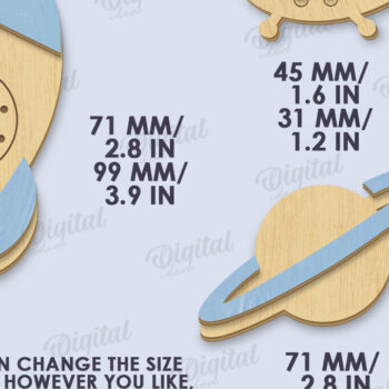 Intra απο ξύλο plywood 3mm-4mm πάχος Τρισδιάστατο διακόσμησης παιδικού σταθμού Δίασταση 30x20 cm INTRAFABR-119262793 - Image 2