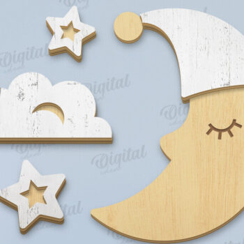 Intra απο ξύλο plywood 3mm-4mm πάχος Τρισδιάστατο διακόσμησης παιδικού σταθμού Δίασταση 30x20 cm INTRAFABR-119263016 - Image 1