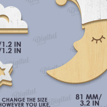 Intra απο ξύλο plywood 3mm-4mm πάχος Τρισδιάστατο διακόσμησης παιδικού σταθμού Δίασταση 30x20 cm INTRAFABR-119263016 - Image 2