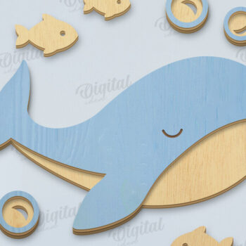 Intra απο ξύλο plywood 3mm-4mm πάχος Τρισδιάστατο διακόσμησης παιδικού σταθμού Δίασταση 30x20 cm INTRAFABR-119263245 - Image 1