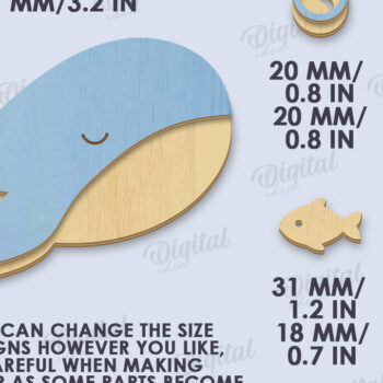 Intra απο ξύλο plywood 3mm-4mm πάχος Τρισδιάστατο διακόσμησης παιδικού σταθμού Δίασταση 30x20 cm INTRAFABR-119263245 - Image 2