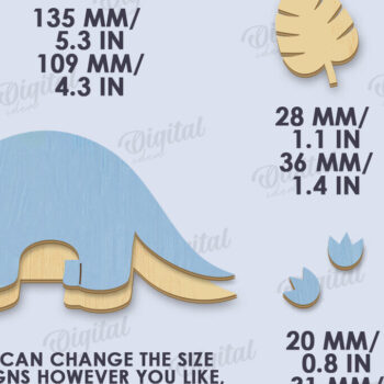 Intra απο ξύλο plywood 3mm-4mm πάχος Τρισδιάστατο διακόσμησης παιδικού σταθμού Δίασταση 30x20 cm INTRAFABR-119263337 - Image 2